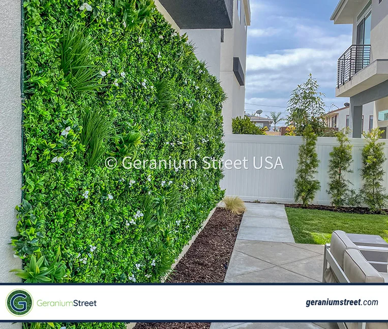 Living wall material selection