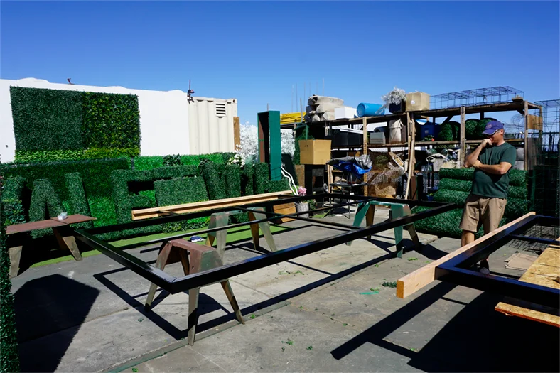 Steel frame construction