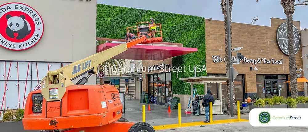 Mall entrance before renovation