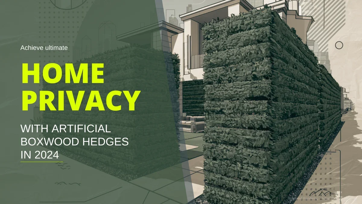 Achieve ultimate home privacy with artificial boxwood hedges in 2024