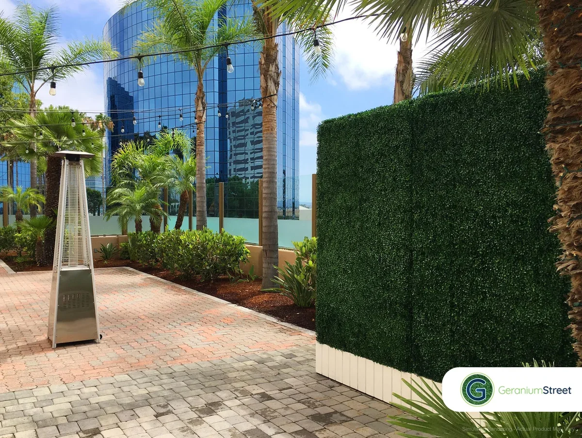 Artificial Boxwood Hedges for Privacy at Home or Business