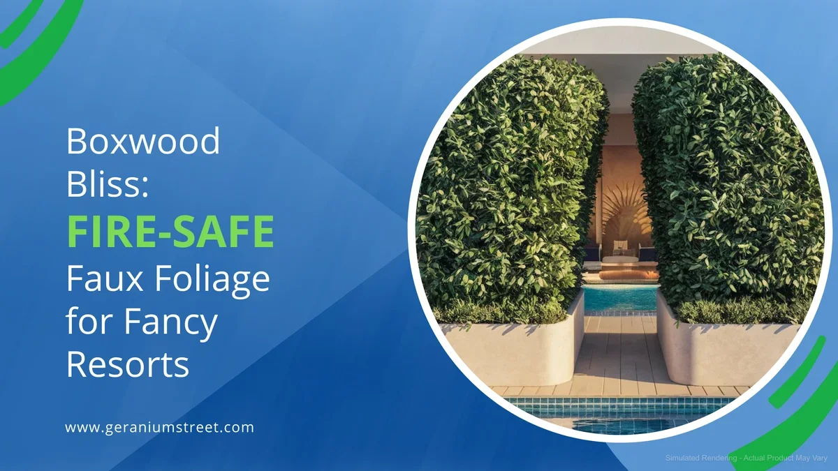 Boxwood Bliss: Fire-Safe Faux Foliage for Fancy Resorts
