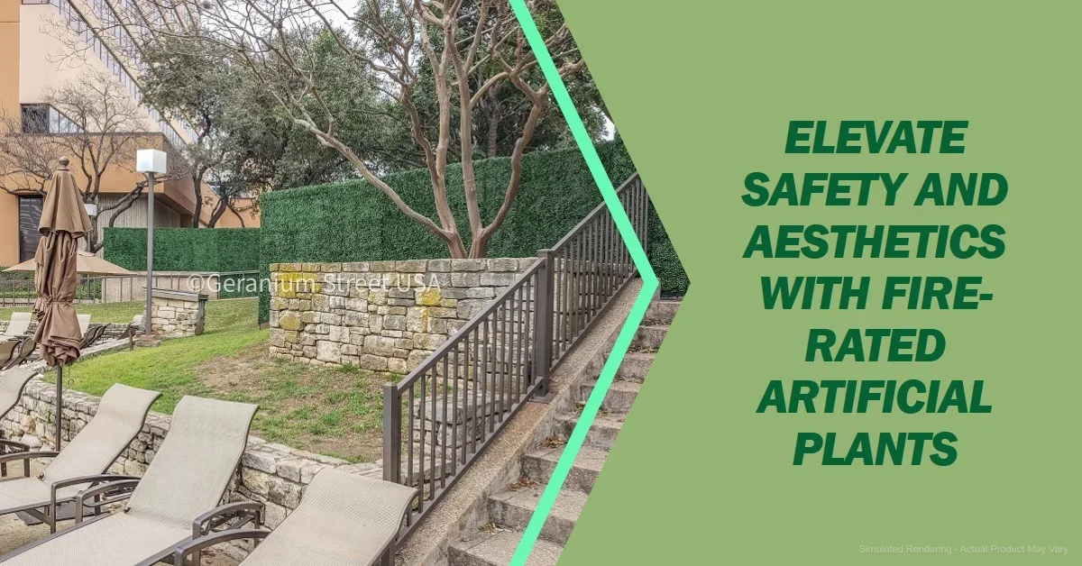 Elevating Safety and Aesthetics with Geranium Street’s Fire-Rated Artificial Plants