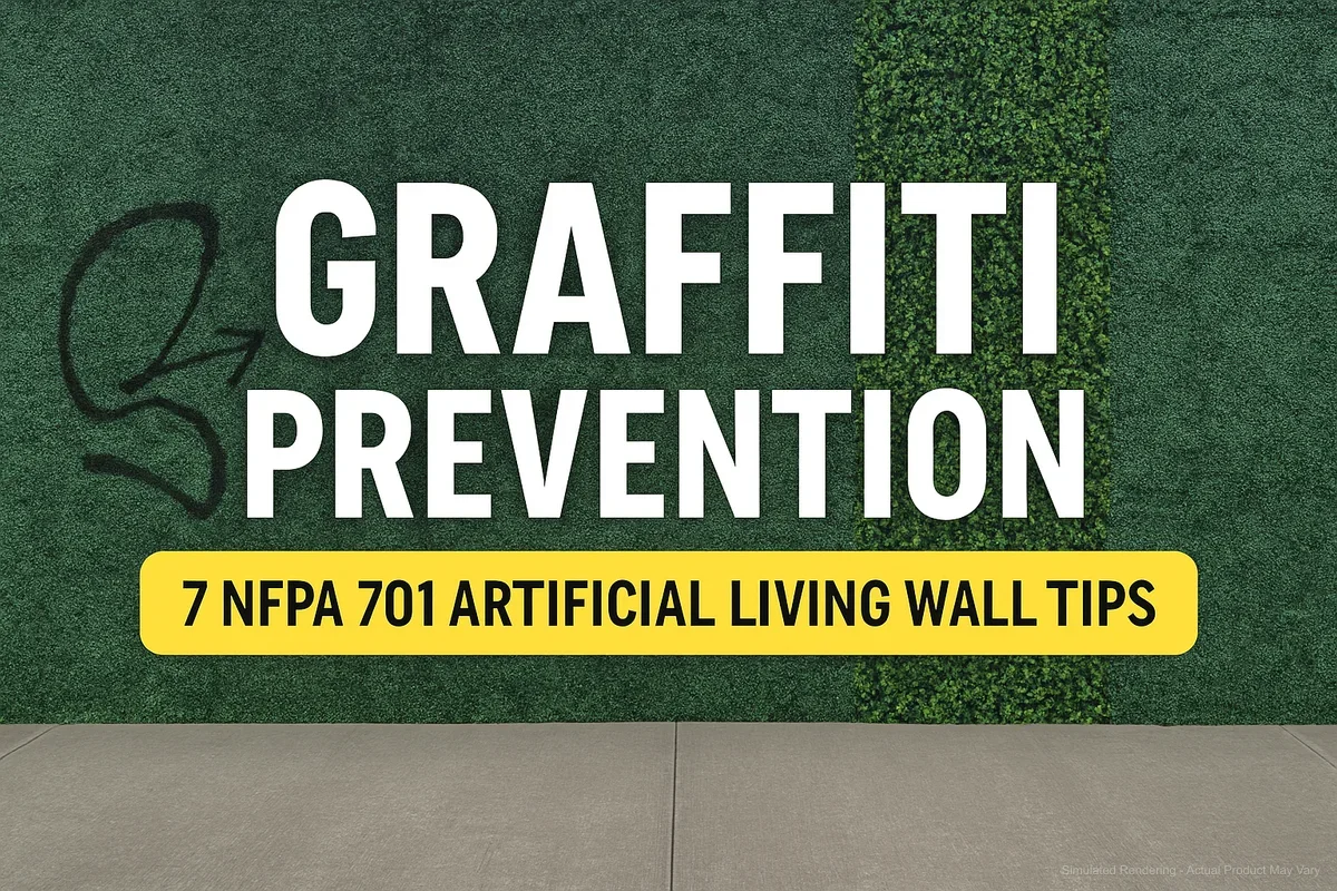 Graffiti Prevention: 7 NFPA 701 Artificial Living Wall Tips