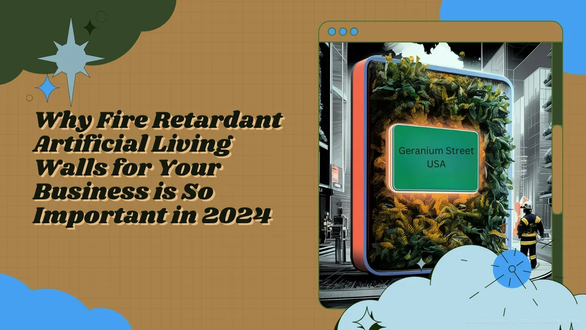 Why Fire Retardant Artificial Living Walls for Your Business is So Important in 2024